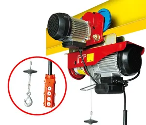 PA 100 300 500 Mini Electric Hoist Home Red Motor Training Power Sales Color Support chain hoist electric and wire rope hoist