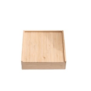 Wooden Storage Box Square <b>Desktop</b> Organizer Solid <b>Wood</b> With Pull Out Lid For Office Sundries - Product Image 5