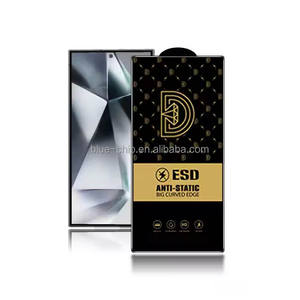 Irrompible alto vidrio transparente pegamento completo Anti <span class=keywords><strong>huella</strong></span> <span class=keywords><strong>digital</strong></span> Anti rotura Protector de pantalla para <span class=keywords><strong>Samsung</strong></span> S22 S23 S24 S25 Ultra - Product Image 1