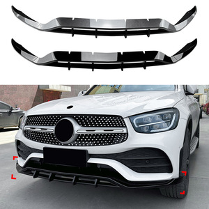 Mercedes-Benz GLC-Class Front Lip Splitter Carbon Fiber Texture ABS 2020-2022 AMG Style - Product Image 1
