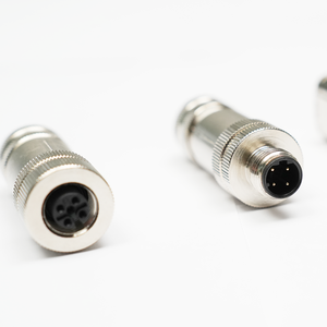 M12 промышленный IP67 Водонепроницаемый прямоугольный гнездовой разъем A-Coded Binder штекер A-Code Piercecon экранированный коннектор - Product Image 4