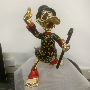 Decoración de Interiores, Espejo de Dibujos Animados, Figuras de Resina Coloridas, Estatuas, Electroplacado, Fibra de Vidrio, Escultura de <span class=keywords><strong>Alec</strong></span> <span class=keywords><strong>Monopoly</strong></span>, Lista para Enviar - Product Image 5