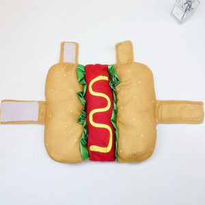 Costume de hot-dog pour chien, transformation en hamburger, vêtements d'hiver pour animaux de compagnie, tenue amusante et créative pour fête de Noël - Product Image 3