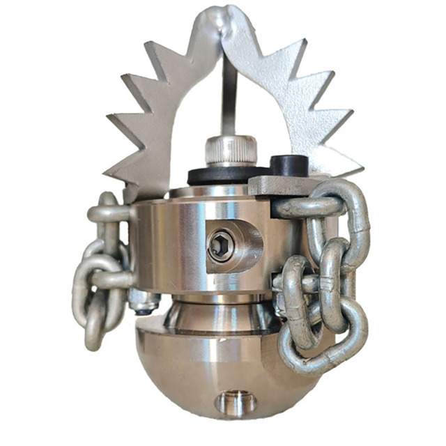3/8 High Pressure Chain Rotating Nozzle Sewer Cleaning Nozzles with Chains Pipeline Dredging Cleaning Diamond Nozzle