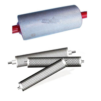 Rouleau Anilox en acier à surface miroir rectifiée avec revêtement chrome dur pour machines industrielles de revêtement et de laminage
