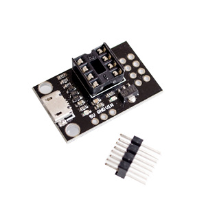 บอร์ดพัฒนา Attiny13A/Attiny25/Attiny45/Attiny85 โปรแกรมเมอร์อินเทอร์เฟซ USB สำหรับการเขียนโปรแกรมไมโครคอนโทรลเลอร์อิเล็กทรอนิกส์ DIY - Product Image 3