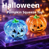 Jouet à presser tête de citrouille moche et mignonne, amusant, en forme de tête de citrouille, en sucre malté, jouet de décompression, cadeau décoratif d'Halloween