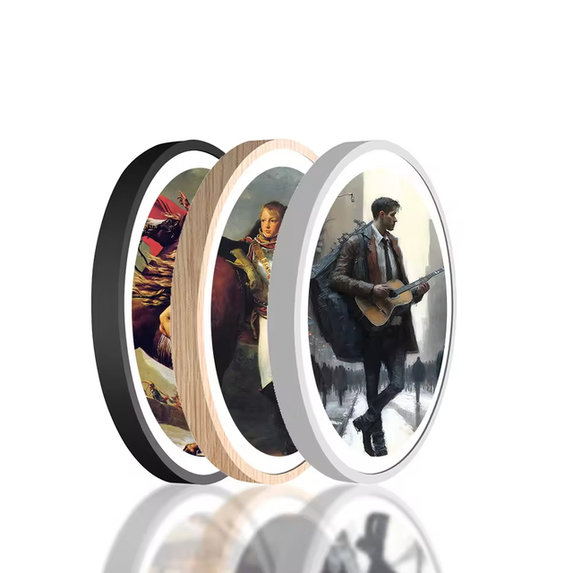 Custom Size Inch Round Lcd Display Touch Screen Circular Shopping Mall Fruit Shop Bakery Department Commercial Business Display