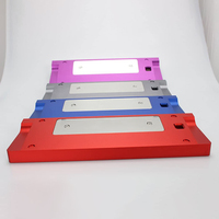Boîtier de clavier personnalisé haute précision / Boîtier en aluminium anodisé CNC / Plaque de positionnement de précision en laiton