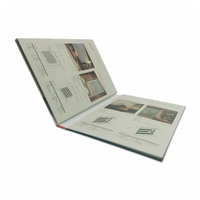 Boîte de collection d'échantillons de stores enrouleurs modernes haut de gamme avec dossier de présentation élégant pour échantillons textiles en papier offset et kraft