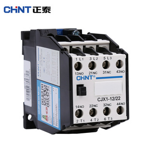 Contactor de CA Chnt CJX1-12/22 12A Trifásico para Carril DIN, Automatización Industrial - Product Image 1