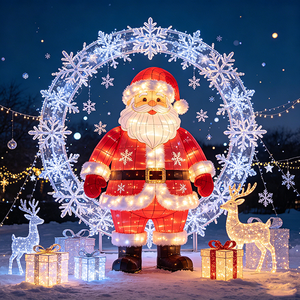 Linterna Navideña <span class=keywords><strong>de</strong></span> Santa Claus Grande Personalizada, LED, Impermeable, para Exteriores - Product Image 2