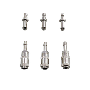 의료용으로 통합된 디자인의 DIN 타입 나사산 구리 금속 혈압 커프 수/수 스프링 커넥터 - Product Image 4