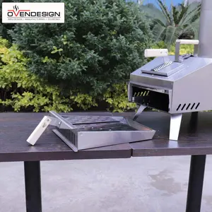 Forno de pizza portátil Ovendesign para fazer pizza em casa com pernas dobráveis