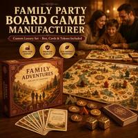 Jeu de société familial personnalisé, jeu de stratégie de compétition, impression avec jetons et dés personnalisés, OEM