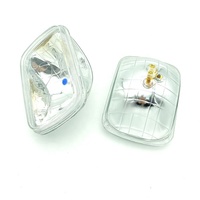 Phare automobile à faisceau scellé de type cristal H6052/H6002 de 7 pouces carré avec ampoule halogène à lumière chaude, directement de l'usine