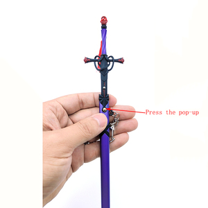 Porte-clés avec épée en forme d'arc, en métal, personnalisé - Product Image 5