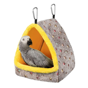 Casa para Pájaros Resistente a la Intemperie y Cálida, Material de Felpa Confiable, Casa Nido Transpirable para Guacamayos y Loros Grises Africanos - Product Image 1