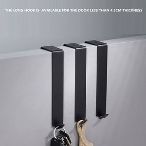 WEKIS Popular Over the Door Stainless Steel Single <b>Hook</b> in Black Color Powder <b>Towel</b> Coating for Clothing - Product Image 5