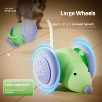 Jouet pour chat robot moderne et amusant, souris mobile réaliste, rechargeable par USB, évitement d'obstacles pour chats d'intérieur