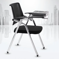 Chaise d'ordinateur pliable et empilable, portable, à pliage rapide, avec structure robuste, pour réunions, visiteurs, expositions et événements