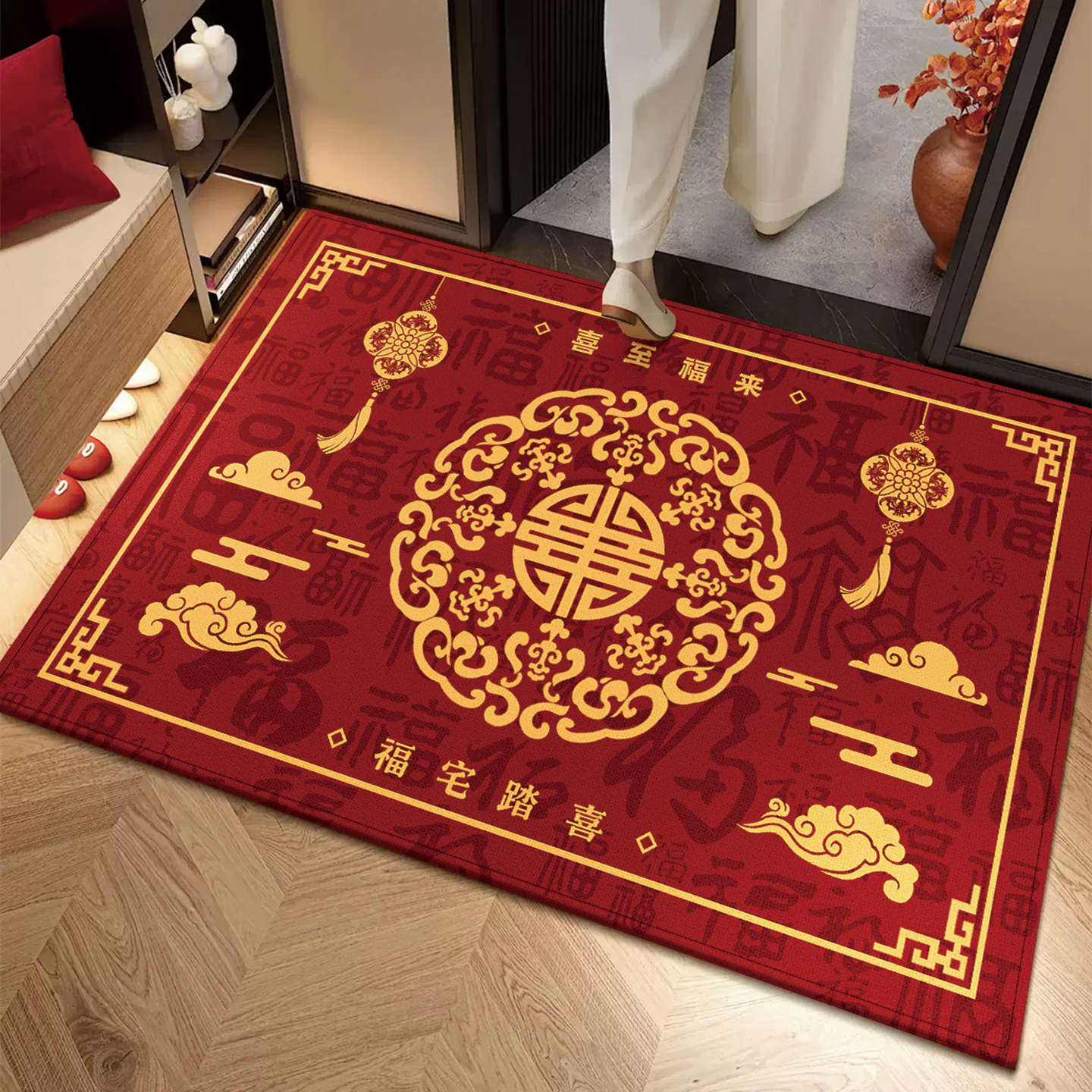 Lanternes et nuages ​​de bon augure