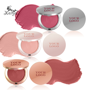Maquillaje facial con logotipo personalizado, colorete mate, colorete <span class=keywords><strong>para</strong></span> mejillas, compacto, crema de maquillaje OEM, paleta de rubor individual hinchable - Product Image 2