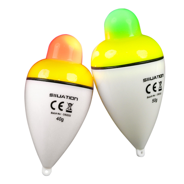 SIIUATION ABS Electronic Fishing Float for Day and Night Use (battery-free), Rock-casting Sea Fishing Buoy