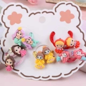 Coleteros de Moda, Lazos para el Cabello Elegantes de Felpa, Acrílico con Cuentas, Terciopelo, Estilo Dulce Vintage para Fiestas, Gran Venta para Chicas - Disponible - Product Image 1