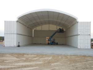 Abri de conteneur maritime sur mesure à prix d'usine avec toit en tissu PVC et structure en acier - Product Image 2