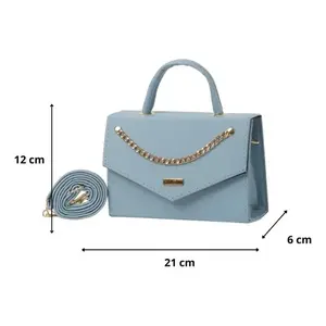 Bolso Bandolera Belisa Fana Azul 21x12x6 cm de Nailon, Estilo Moderno, con una Sola Correa, para Mujer - Product Image 1