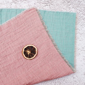 Tissu en coton écologique durable à double couche vintage carré personnalisé en gros, bord <span class=keywords><strong>jacquard</strong></span> AB, franges, gaze - Product Image 6