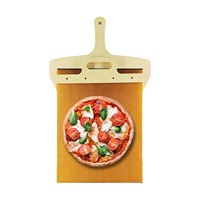 Pelle à pizza coulissante en bois, planche de transfert pour pizza, outil de cuisson de cuisine, plateau à pizza pliable en bois massif