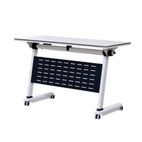 Bureau d'entraînement moderne pliable et réglable en hauteur en fer, avec chaise confortable, combinaison mobile pour formation du personnel, durable