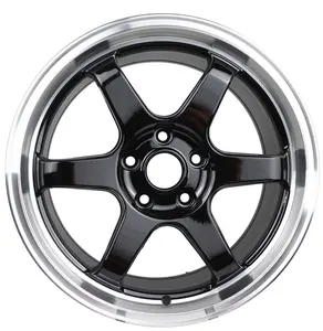 JT013 Classique TE37 Gros 5x100 pcd 5x114.3 En Alliage D'aluminium Roues 17 pouces 5 lug 8 lug Voiture Jantes