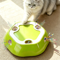 Juguete Interactivo para Gatos con Velocidad Ajustable y Salidas Aleatorias, Juguete Inteligente para Mascotas