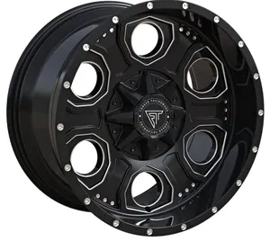 17 18 Inch Matte Black Beadlock Forged Wheel 20x10"/6x139.7mm 24mm Offset