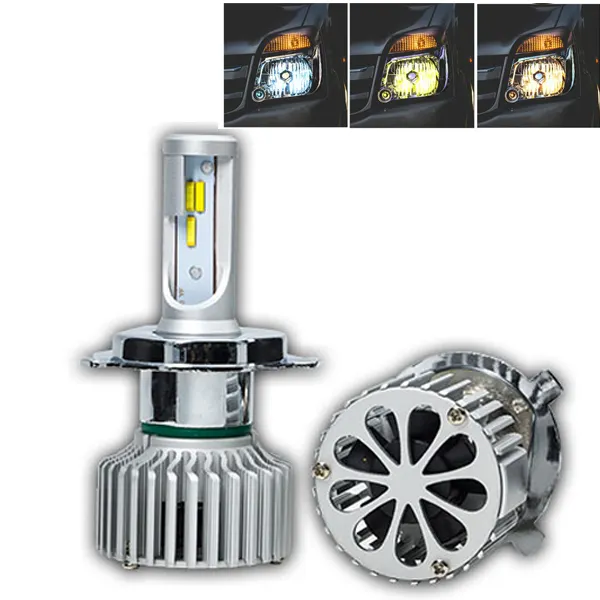 Auto lighting system 6000k 3000K canbus h13 h11 h7 h4 led headlight bulb kits