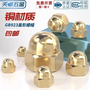 Tianzhuo Hardware Brass Cap Nuts M3 M4 M5 M6 M8 M20mm Durable Bright Finish Household Decorative Seals - Product Image 2