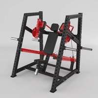 Presse pectorale assise à charge libre, machine de musculation biomécanique à 4 barres pour la partie inférieure du torse, idéale pour les studios de fitness