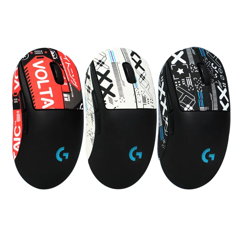 G502 G304 G403 Mouse Nirkabel, Stiker Skate, Anti Selip, Kulit Kadal, Menyedot Keringat untuk Logitech G Pro X Superlight