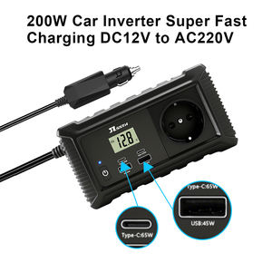 Convertisseur de <span class=keywords><strong>courant</strong></span> pour voiture 200W, onde sinusoïdale pure, 12V vers <span class=keywords><strong>220V</strong></span>, DC vers AC, vente en gros d'usine, personnalisé - Product Image 3