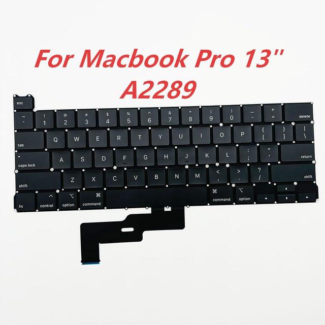 New MacBook Pro 13" A2251 A2289 Laptop Keyboard Replacement 2.4Ghz Wireless Capacitive US Keyboard Layout 2019 2020 Year