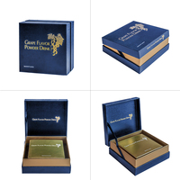 Boîtes cadeaux rigides personnalisées en carton avec impression dorée, pelliculage mat et doublure en mousse pour emballage de suppléments haut de gamme