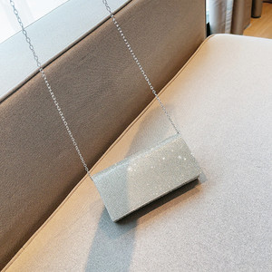 Nuevo Bolso de Mano de Moda para Novia, Pequeño, con Brillantina y Pedrería, Bolso de Noche con Cristales, Tipo Clutch - Product Image 4