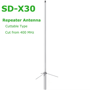 เสาอากาศสื่อสารสองคลื่นความถี่ VHF UHF X30ไฟเบอร์กลาสกันน้ำ144 430MHz เสาอากาศสถานีฐาน - Product Image 4