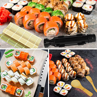 Kit de fabrication de sushi à domicile facile à utiliser pour débutants, outils pour rouleaux de sushi, tube à pousser pour sushi, tube à sushi