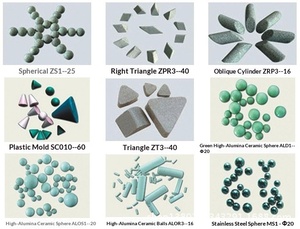 Bloc abrasif cylindrique oblique en alumine fondue brune pour l'ébavurage, le meulage grossier et le polissage, <span class=keywords><strong>pierre</strong></span> à aiguiser pour réfractaires - Product Image 2