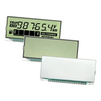 Pantalla LCD de 7 Segmentos Personalizable GW056 SCCdisplay, Tamaño Pequeño, Antideslumbrante, 53.8x24.5x2.8mm, Pines Metálicos, -20~+70 Grados de Temperatura Operativa
