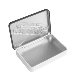 Dikdörtgen menteşeli Metal teneke kutu prezervatif durumda küçük kare Candied kutusu hediye gıda sınıfı ambalaj teneke - Product Image 5